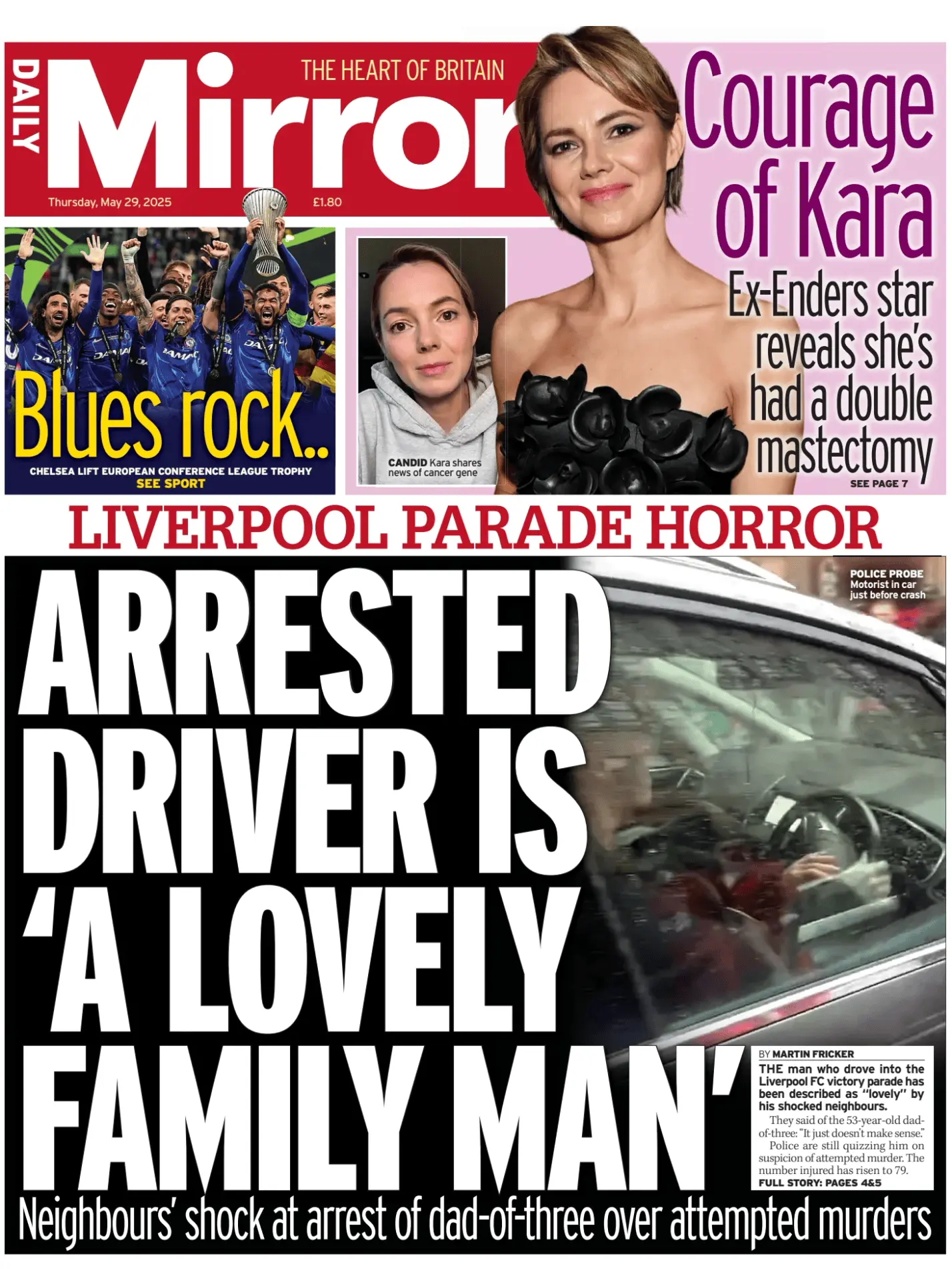 Prima-pagina-Daily Mirror-edizione-di-oggi-29-05-2025